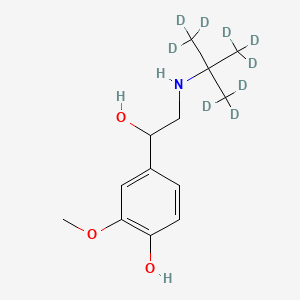 Chemical structure of 3-O-Methyl Colterol-d9