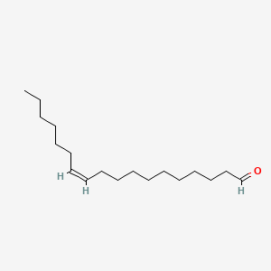 Chemical structure of (Z)-11-Octadecenal
