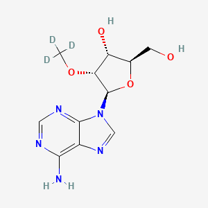 Chemical structure of 2'-O-Methyladenosine-d3