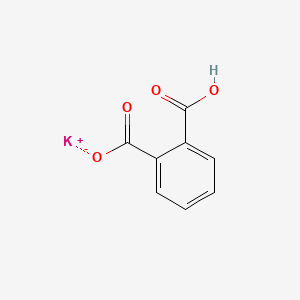 Chemical structure of Potassium hydrogen phthalate
