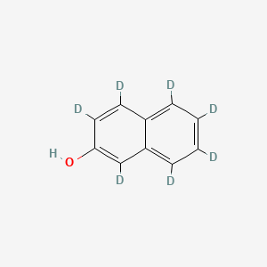 Chemical structure of 2-Naphthol-d7