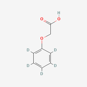 Chemical structure of Phenoxyacetic acid-d5