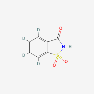 Chemical structure of Saccharin-d4
