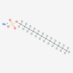 Chemical structure of Sodium-dodecyl sulfate-d25