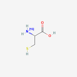 Chemical structure of L-Cysteine-15N