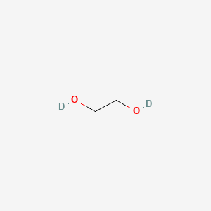 Chemical structure of Ethylene glycol-(OD)2