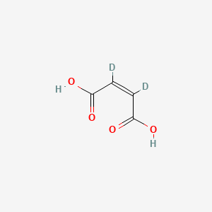 Chemical structure of Maleic Acid-d2
