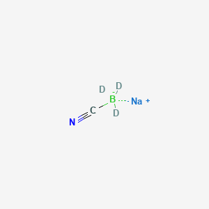 Chemical structure of Sodium cyanoboronhydride-d3
