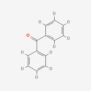 Chemical structure of Benzophenone-d10