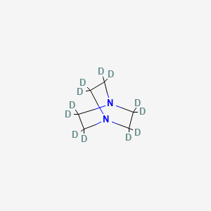 Chemical structure of 1,4-Diazabicyclo[2.2.2]octane-d12