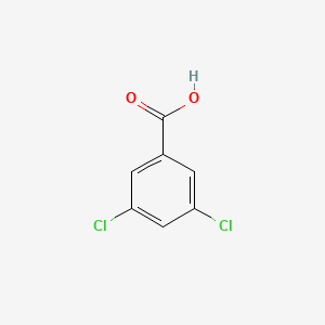 Chemical structure of 3,5-Dichlorobenzoic acid
