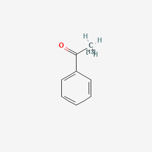 Chemical structure of Acetophenone-13C