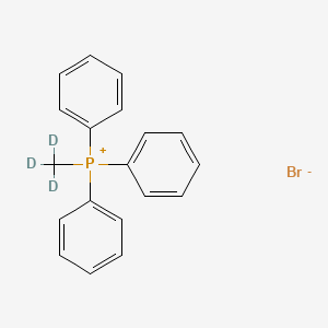 Chemical structure of Methyl-triphenylphosphonium-d3 bromide
