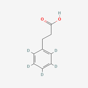 Chemical structure of Hydrocinnamic acid-d5