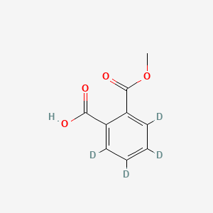 Chemical structure of Monomethyl phthalate-d4