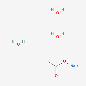 Chemical structure of Sodium acetate trihydrate, 99·5%