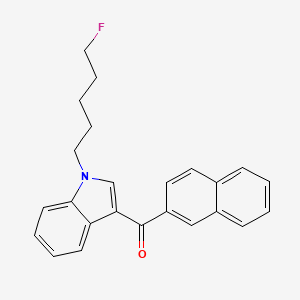 Chemical structure of AM2201 2'-naphthyl isomer