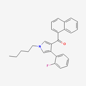 Chemical structure of JWH 307 3'-isomer
