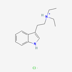 Chemical structure of N,N-DET (hydrochloride)