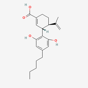 Chemical structure of 7-Carboxycannabidiol