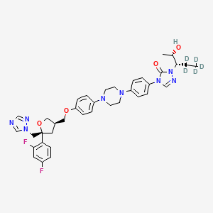 Chemical structure of Posaconazole-d5