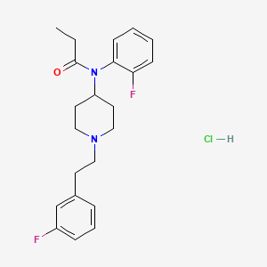 Chemical structure of 3'-fluoro ortho-Fluorofentanyl (hydrochloride)