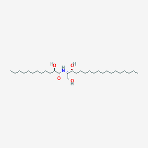 Chemical structure of C12((±)-2'-hydroxy) dihydro Ceramide (d18:0/12:0)
