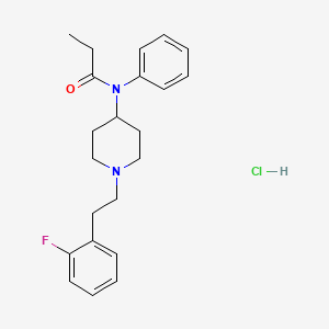 Chemical structure of 2'-Fluorofentanyl (hydrochloride)