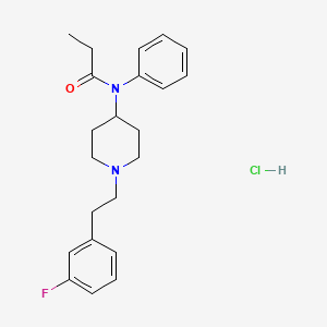 Chemical structure of 3'-Fluorofentanyl (hydrochloride)