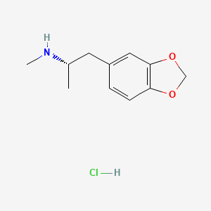 Chemical structure of (S)-(+)-MDMA Hydrochloride