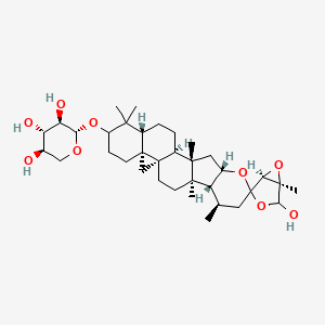 Chemical structure of 3'-Ethoxy Spinosyn L 17-pseudoaglycone