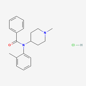 Chemical structure of N-methyl ortho-methyl Phenyl fentanyl (hydrochloride)