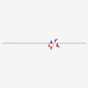 Chemical structure of C24 (2'(S)-hydroxy) dihydro Ceramide (d18:0/24:0)