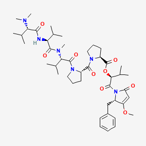 Chemical structure of Dolastatin 15 (trifluoroacetate salt)