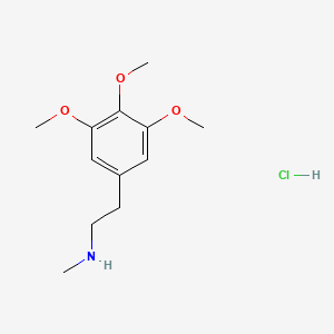 Chemical structure of N-Methylmescaline hydrochloride