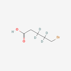 Chemical structure of 5-Bromopentanoic Acid-d4