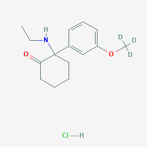 Chemical structure of Methoxetamine-d3 (hydrochloride)