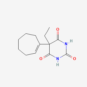 Chemical structure of Heptabarbital