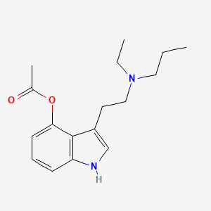 Chemical structure of 4-acetoxy EPT