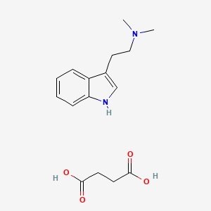 Chemical structure of N,N-DMT (succinate)