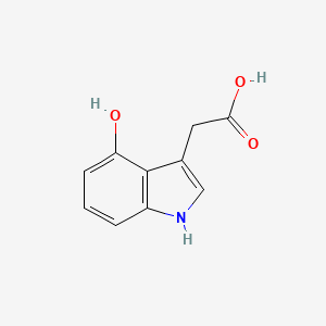 Chemical structure of 4-Hydroxyindole-3-acetic Acid