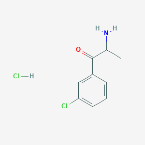 Chemical structure of 3-Chlorocathinone (hydrochloride)