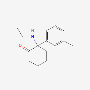 Chemical structure of Deoxymethoxetamine (hydrochloride)