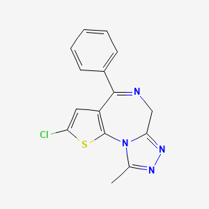Chemical structure of Deschloroclotizolam