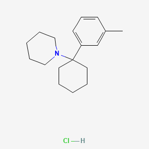 Chemical structure of 3-methyl PCP (hydrochloride)