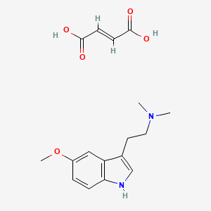 Chemical structure of 5-methoxy DMT (fumarate)