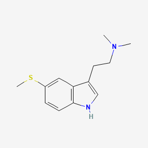 Chemical structure of 5-methylthio DMT