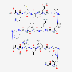 Chemical structure of Magainin 1 (trifluoroacetate salt)