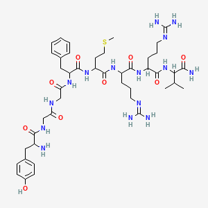 Chemical structure of Adrenorphin (human, mouse, rat, bovine) (trifluoroacetate salt)