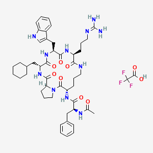 Chemical structure of PMX-53 (trifluoroacetate salt)